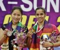 Saina, Srikanth lift India Open Super Series titles