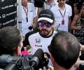 Alonso stays positive while Ferrari celebrate