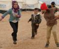 Soccer eases life in Jordan refugee camp, until goal dispute!