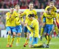 Euro 2016 qualifiers: Ibrahimovic double helps Sweden book berth