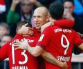 Bundesliga: Robben scores on comeback in Bayern's 1,000th league win