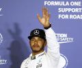 Bahrain GP: Hamilton reprimanded for reversing in pitlane