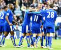 EPL PHOTOS: Leicester on verge of title; Sunderland draw with Arsenal