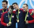 It's OK to cry: Phelps consoles Held