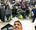 Phelps's selfie puts Atlanta barbershop on world map