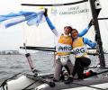 Cancer-survivor Lange wins gold for Argentina