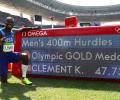 Athletics: Clement wins 400m hurdles but Culson in tears