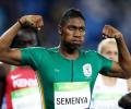 South Africa's Semenya takes 800 meters gold