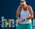 Connecticut Open: Kvitova advances, Vinci ousted