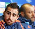 Valencia striker Alcacer undergoes Barca medical