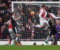 EPL PIX: Super-sub Welbeck scores late Arsenal winner; Liverpool crush Villa