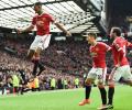 EPL PHOTOS: Once again teenager Rashford inspires United; Tottenham close gap at top