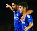 Chelsea's Oscar denies training ground bust-up with Costa