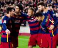 King's Cup: Holders Barcelona in semis, Atletico Madrid crash out