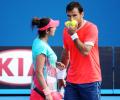 Australian Open: Sania-Dodig upset holders Hingis-Paes