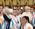 PHOTOS: PM Modi gives Rio-bound athletes a special send-off