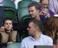 PHOTOS: Beckham, Bradley Cooper on Wimbledon's celebrity court