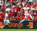 Euro 2016: Schaer header seals Swiss win over 10-man Albania