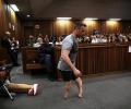 Pistorius walks on stumps in court; to be sentenced on July 6