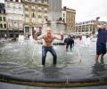 Ecstatic England fans party in Lille after winning 'Battle of Britain'