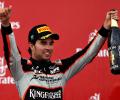 Perez creates F1 history for Force India in Baku