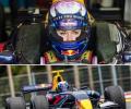 Skier Lindsey Vonn drives Formula Renault