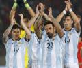 Argentina fight back for 2-1 win on Messi return