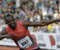 Bolt glides to easy victory in 100m in Ostrava