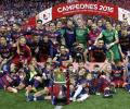 King's Cup PIX: Barca complete double with win over Sevilla