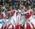 Euro soccer: Monaco thrash Marseille to go top; Bayern end winless streak