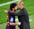 Guardiola wants Messi to end his career at Barca