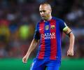 Injured Iniesta faces long spell out for Barcelona