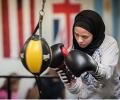 This boxer in fighting in hijab