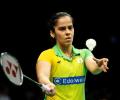 Did late night match affect Saina's performance?