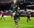 EPL PHOTOS: Unstoppable Man City break record, United win