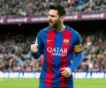 Another record for Messi as Barcelona sink Bilbao