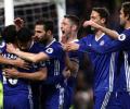 Chelsea surge 11 points clear, Leicester into bottom three