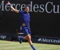 Haas cuts Federer comeback short in Stuttgart