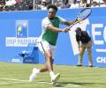 Kyrgios retires from Queen's; Tsonga advances