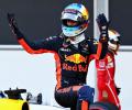 Ricciardo wins chaotic Azerbaijan Grand Prix, Vettel penalised