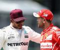 The gloves are off between Hamilton and Vettel