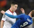 Champions League: Nasri brands Vardy 'a cheat' after red card