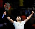 ATP Tour Finals: Sublime Dimitrov thrashes Goffin to reach semis