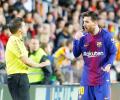 Barca slam referee after Messi denied 'goal' in draw with Valencia