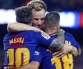 La Liga: Messi treble stretches Barca lead over wasteful Real