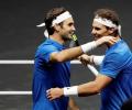 Nadal and Federer team up to widen Europe's lead in Laver Cup