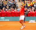 Davis Cup: Record-setter Nadal draws Spain level against Germany