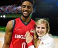 England basketballers' engagement a slam dunk