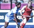 Women's hockey team stuns Olympic champs England