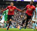 No celebration for Manchester City after United rally to win derby